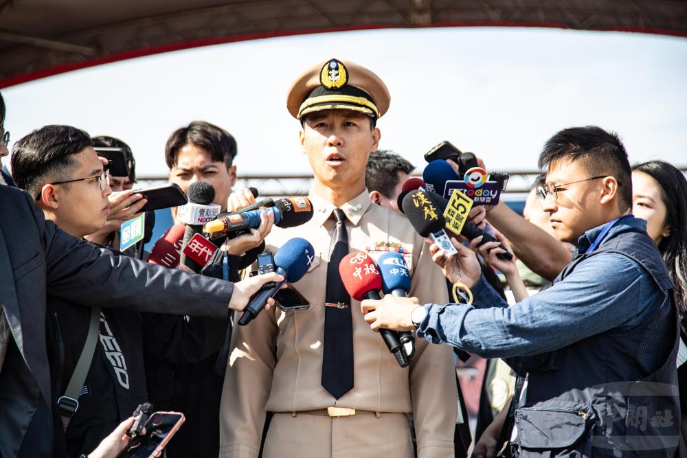 大武軍艦艦長陳中校表示，期許未來持續提升專業能力，成為最堅實的海上後盾。（軍聞社記者林庭暉攝）