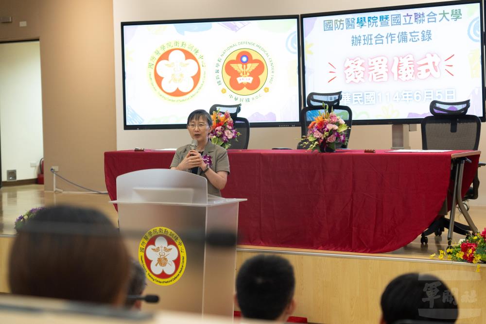 陳副署長致詞。（軍聞社記者呂尚俞攝）
