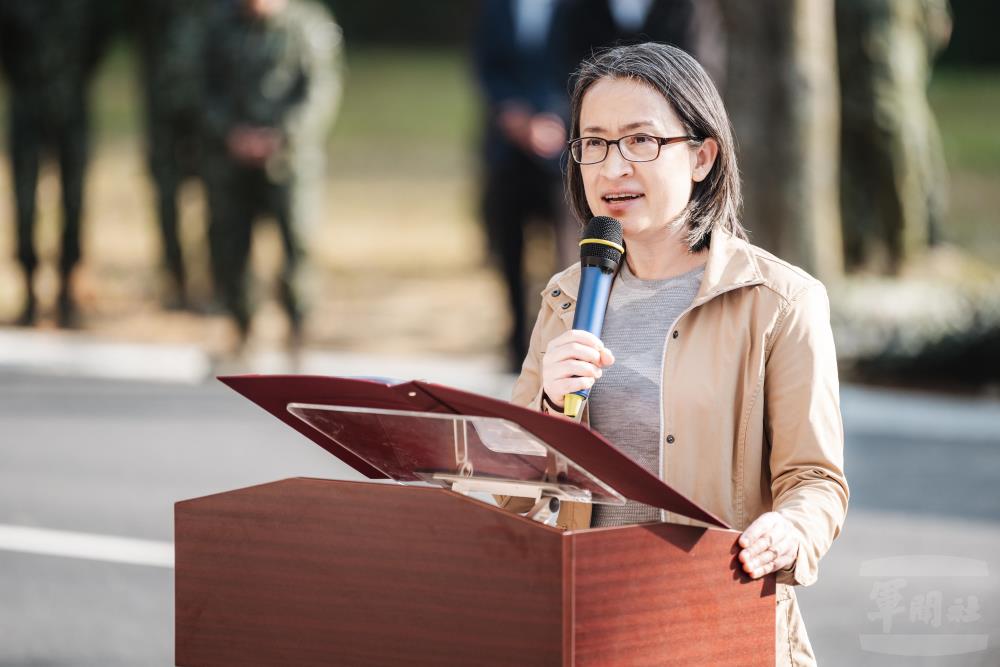 蕭副總統期勉官兵共同努力強化國家防衛能量。（軍聞社記者陳彥樺攝）