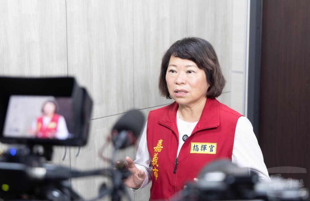 嘉義市黃市長期勉嘉義成為真正安全的韌性城市。（軍聞社記者吳柏融攝）
