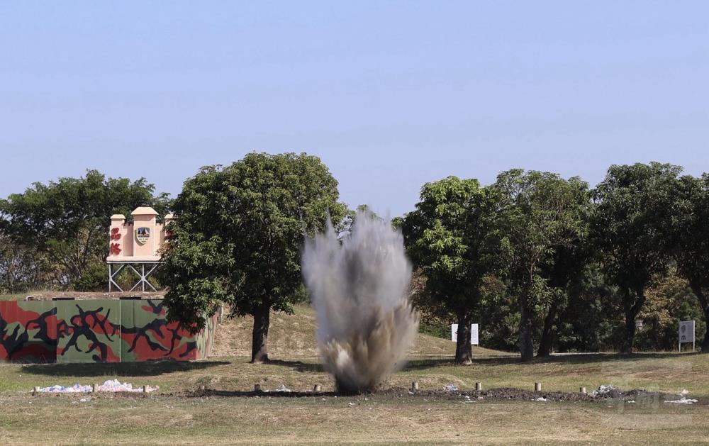五三工兵群爆藥實爆測驗