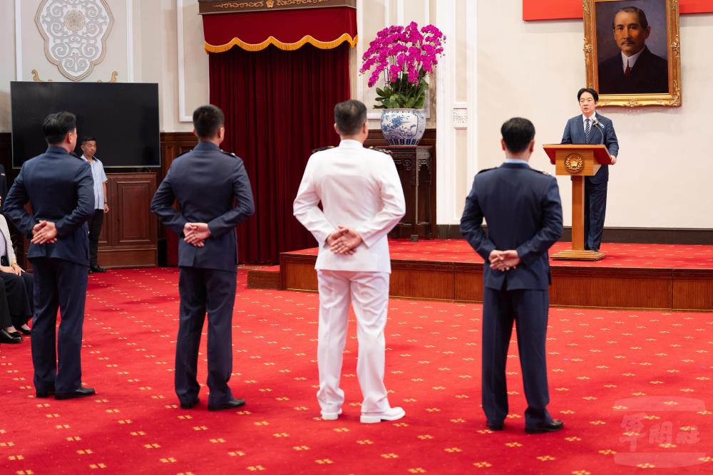 總統期勉晉任將官。（軍聞社記者呂尚俞攝）