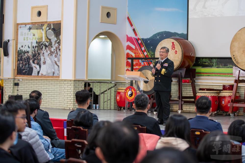 理工學院崔院長致詞。（軍聞社記者王進福攝）