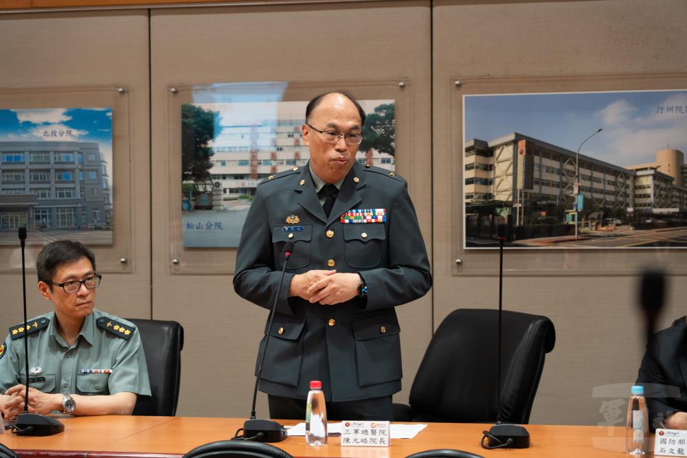 三總院長致詞。（軍聞社記者劉哲宇攝）