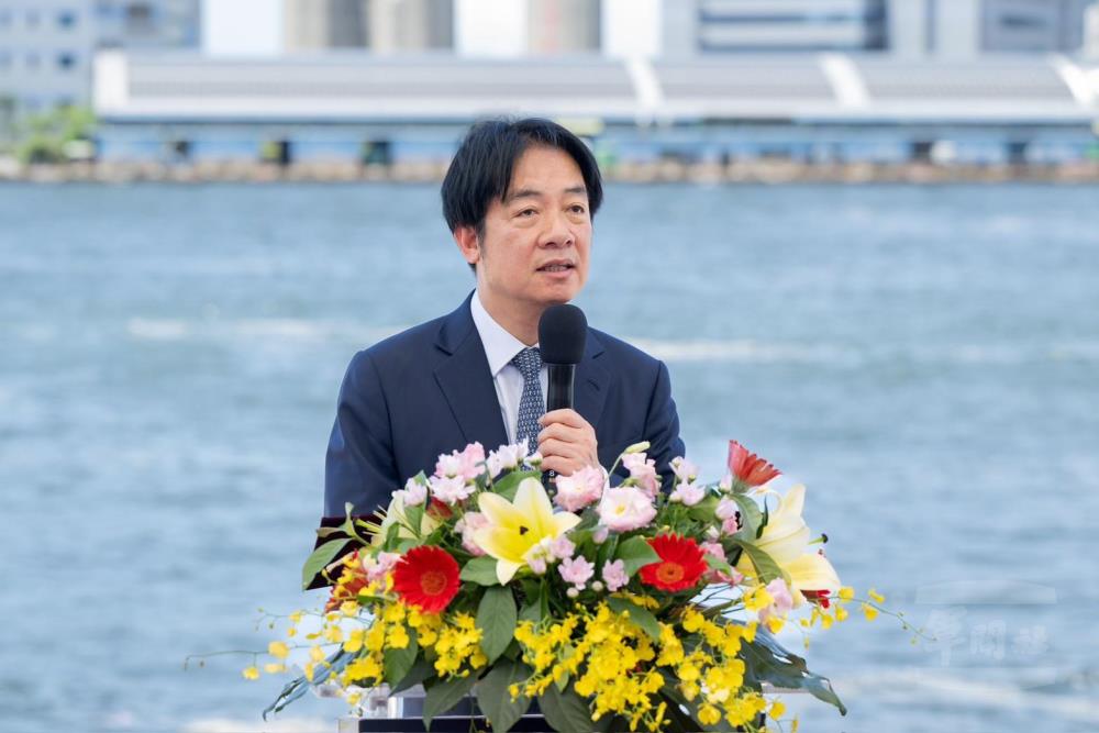 賴總統8日視導「海安12號」演習。（總統府提供）
