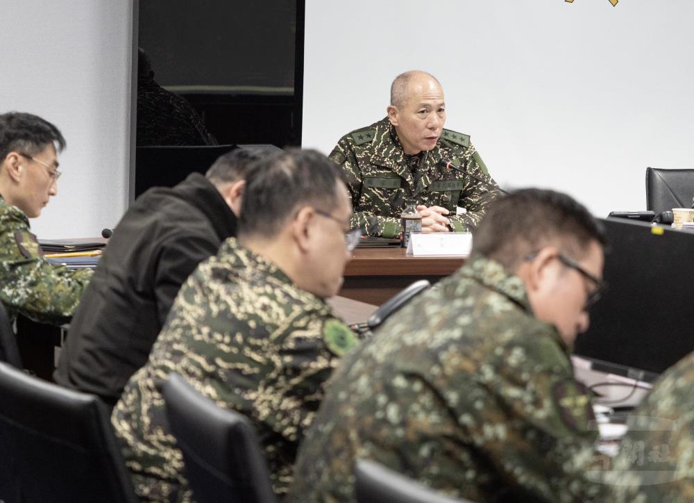 參謀總長梅上將期勉國軍幹部，務實提升整體防衛戰力。（軍聞社記者陳軍均攝）