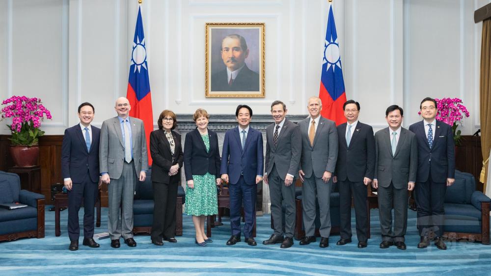 賴總統接見美參院跨黨派訪團　盼朝野支持國防特別預算
