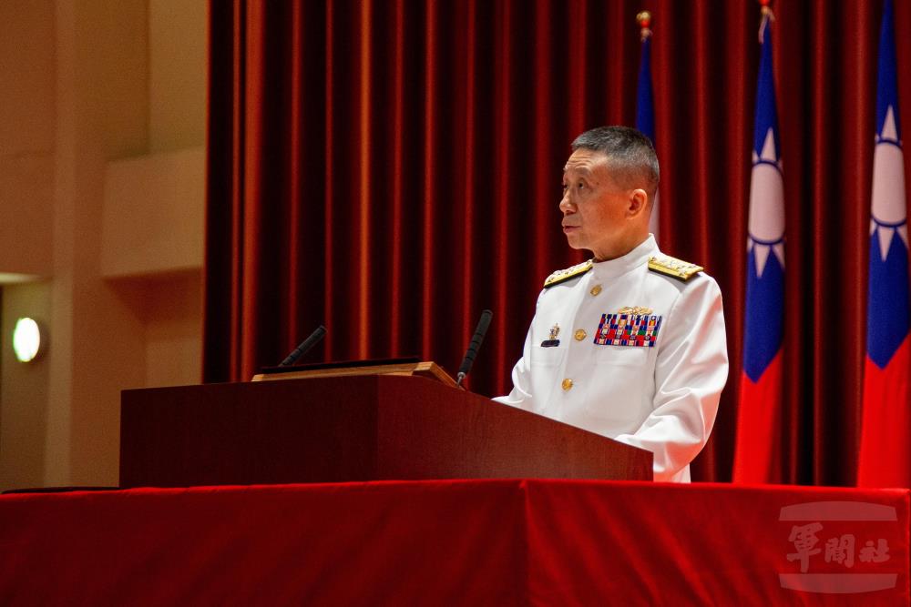 劉校長主持國防大學119週年校慶慶祝大會。（軍聞社記者王進福攝）