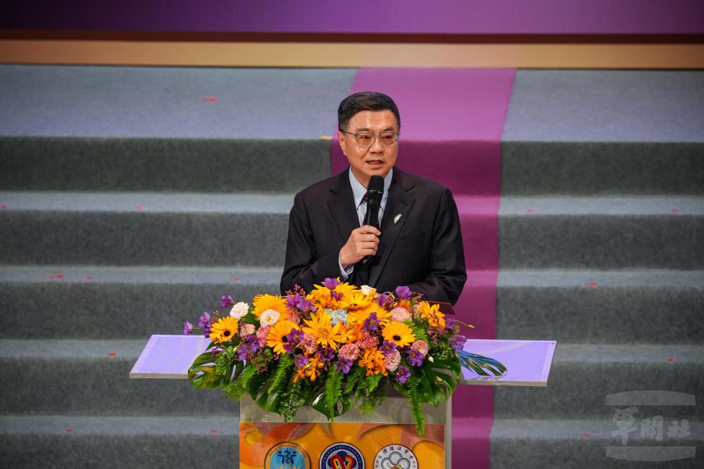 卓院長於會中致詞。（軍聞社記者陳傳奇攝）