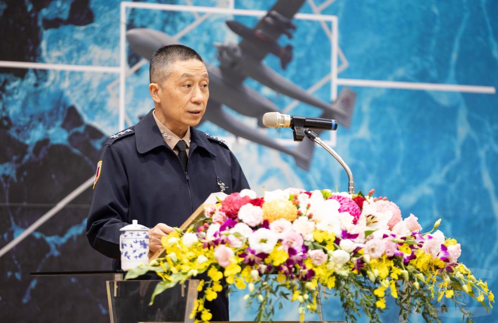 國防大學校長劉上將致詞。（軍聞社記者吳柏融攝）