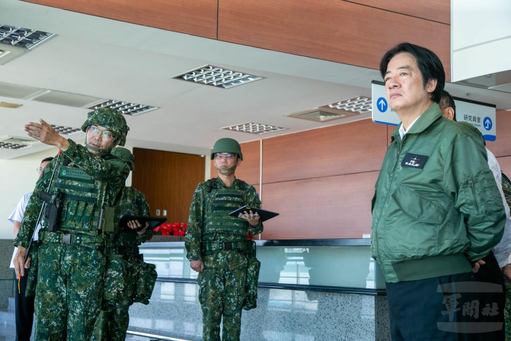 聯兵269旅旅長董少將實施行程暨任務簡報。（軍聞社記者侯凱議攝）