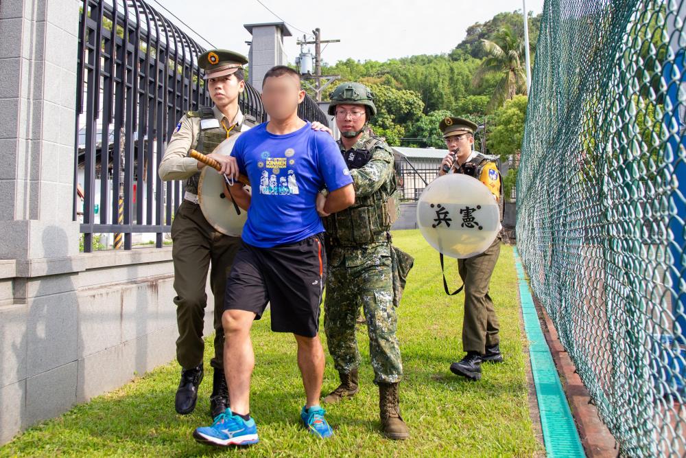 博愛營區營安演練　強化突發狀況處置能力