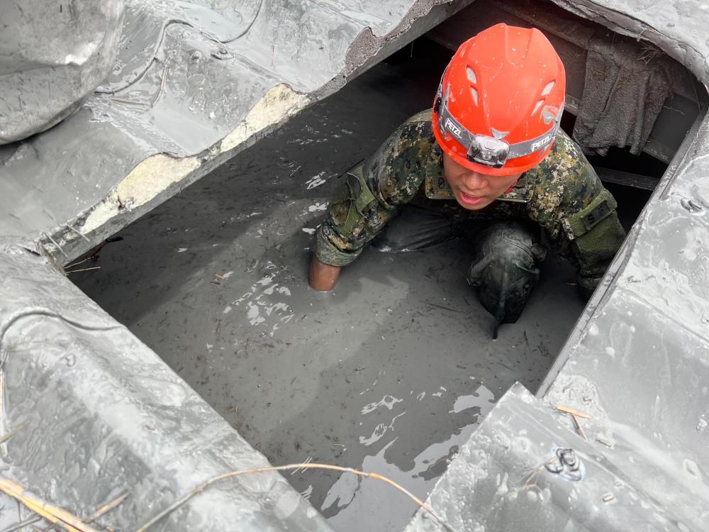 陸軍計投入約2,500員兵力、13項472件各型裝備機具。（陸軍司令部提供）