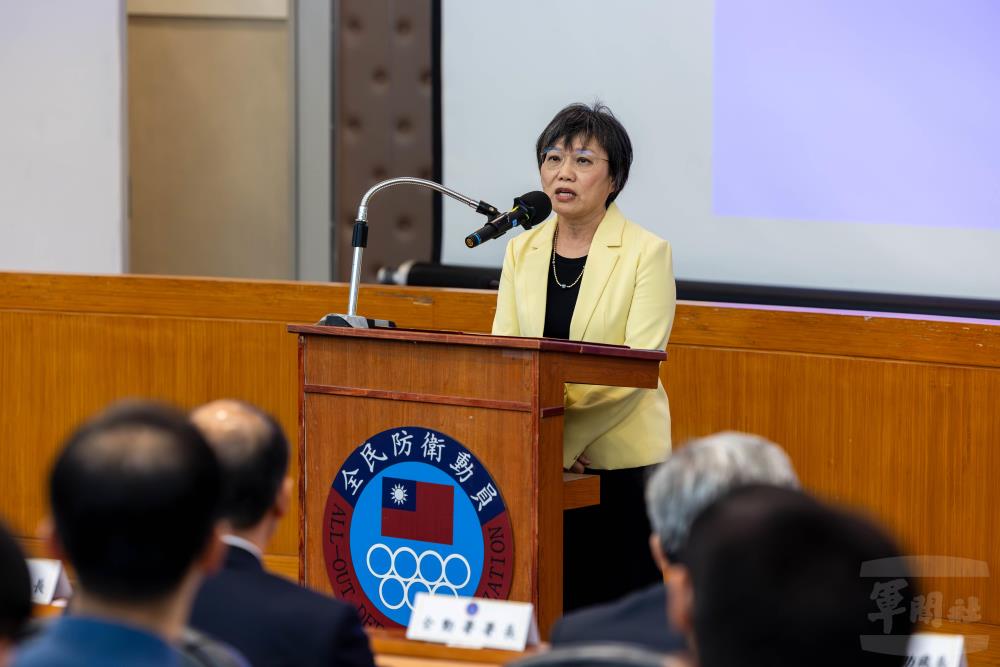 內政部長劉世芳主持開訓典禮。（軍聞社記者蔡枋澐攝）