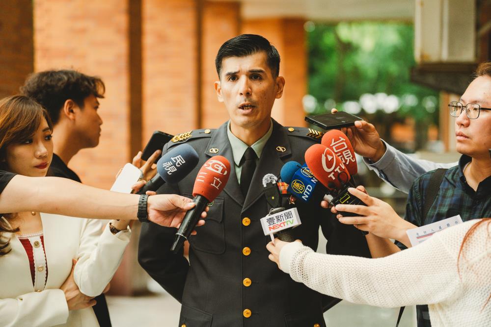 陸軍專科學校士官長連長莊啟良。（軍聞社記者呂尚俞攝）