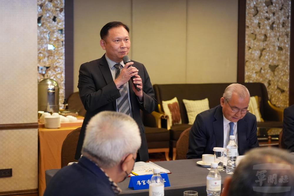 史局長感謝軍友社長期擔任國軍堅實後盾。（軍聞社記者陳傳奇攝）