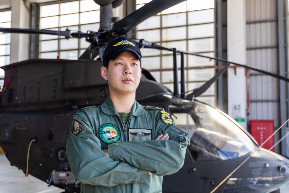 陸軍航空第601旅戰搜作戰隊輔導長戴少校。（軍聞社記者蔡枋澐攝）