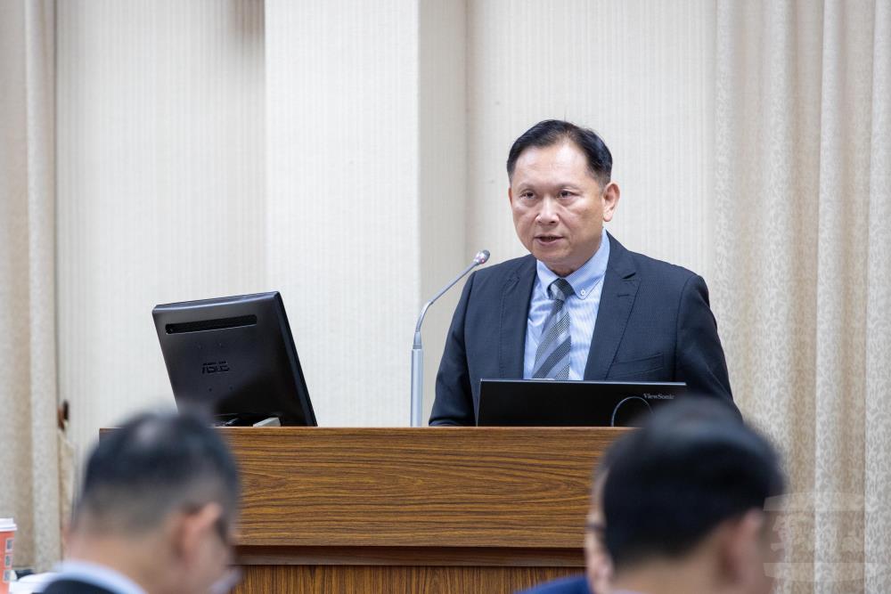 政戰局局長史中將針對國軍心衛制度進行報告。（軍聞社記者王進福攝）