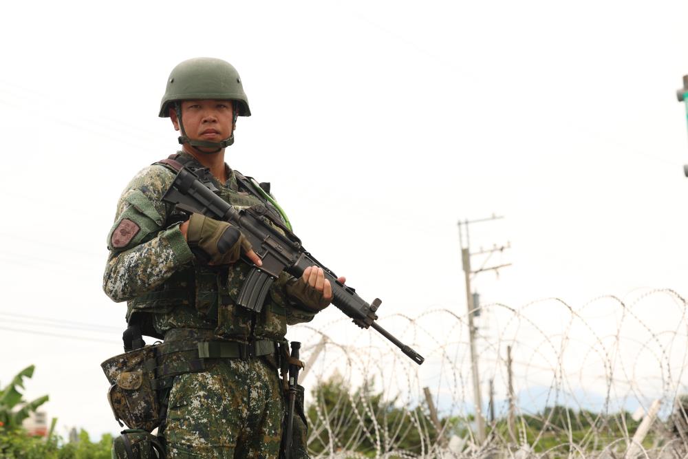 黃士官長表示，每次演習都能累積不同的實務經驗。（軍聞社記者林澤廷攝）