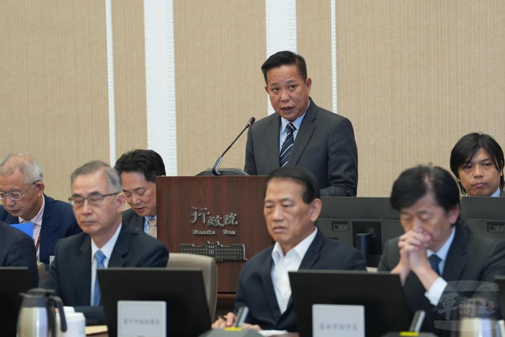 全動署李定中署長實施工作報告。（軍聞社記者陳彥樺攝）