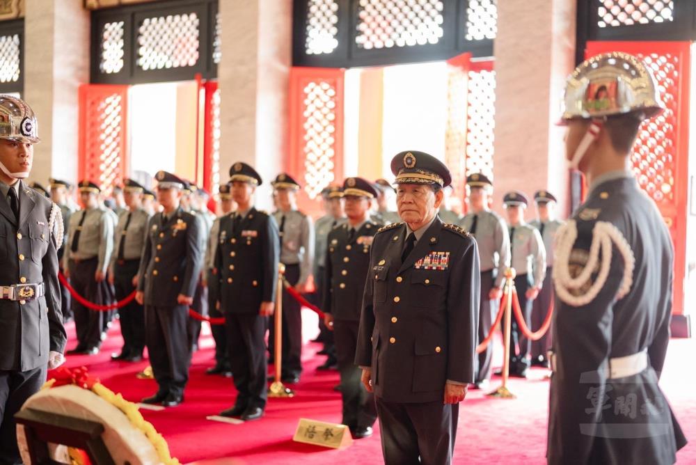 總統府戰略顧問霍守業一級上將6日主持登步島大捷76週年祭祀典禮。（584旅提供）