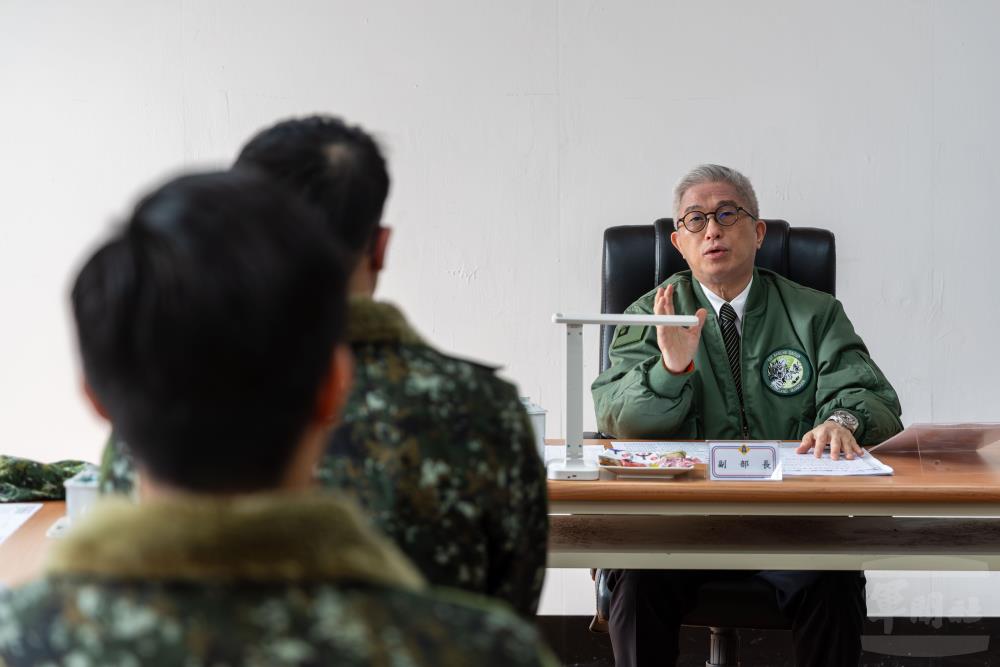 徐副部長前往各單位工作指導。（軍聞社記者蔡枋澐攝）