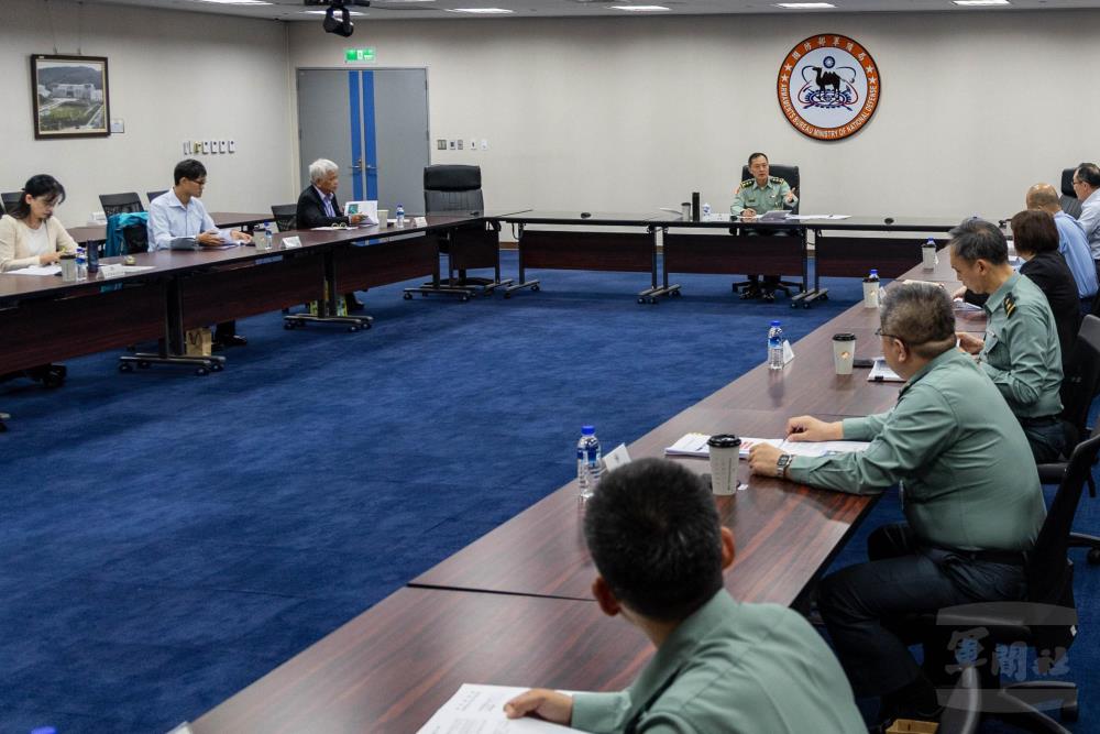 國防部18日召開「國軍營舍及設施改建基金第48次基金管理會」。（軍聞社記者蔡枋澐攝）