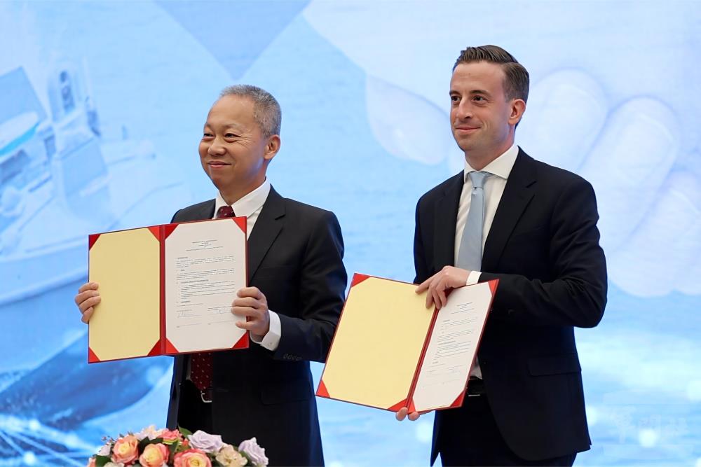 中科院與Auterion簽署合作備忘錄。（軍聞社記者王進福攝）