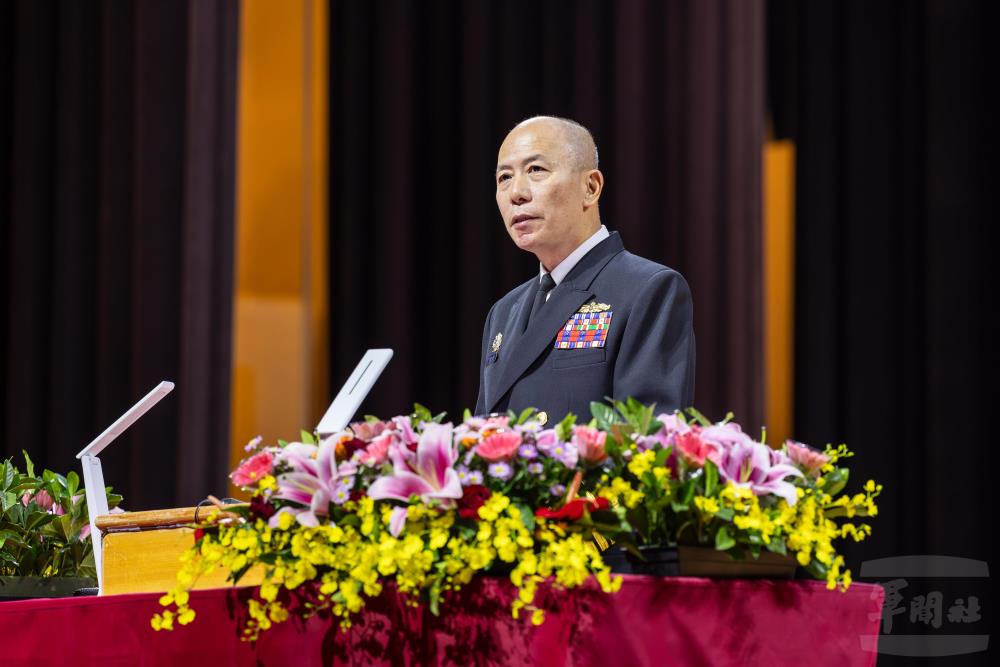 梅總長感謝澎湖後備軍人與輔導幹部深耕地方、服務社區。（軍聞社記者蔡枋澐攝）