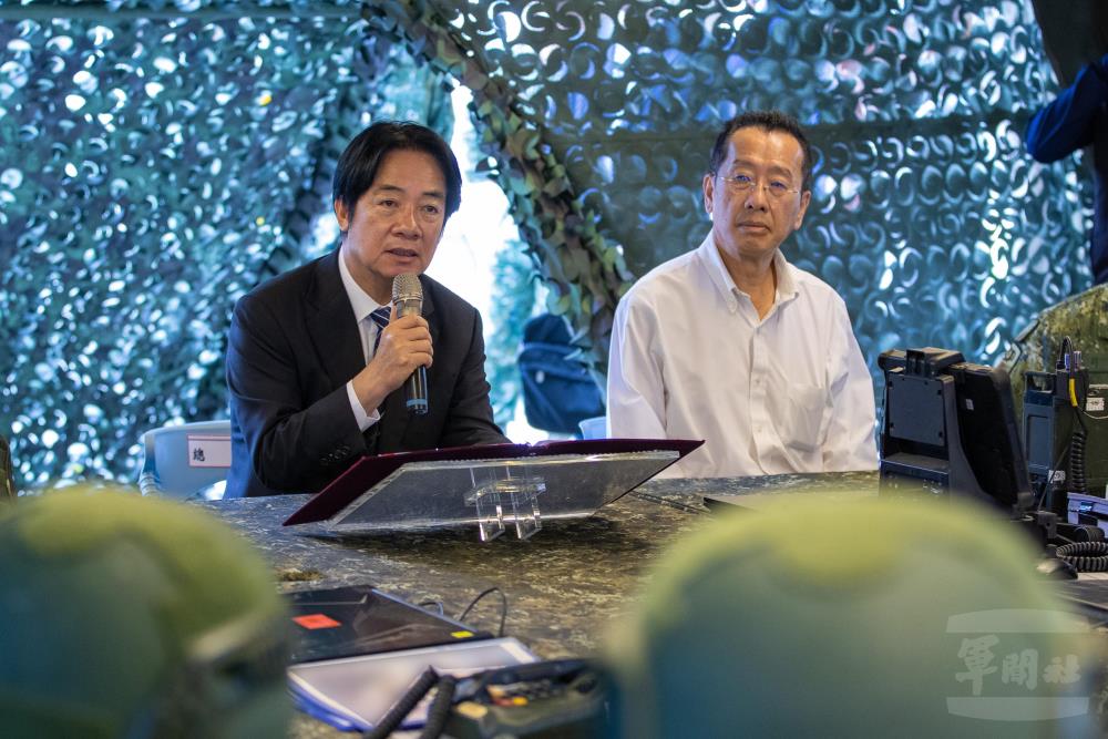 賴總統代表全體國人感謝國軍官兵的辛勞與奉獻。（軍聞社記者王進福攝）