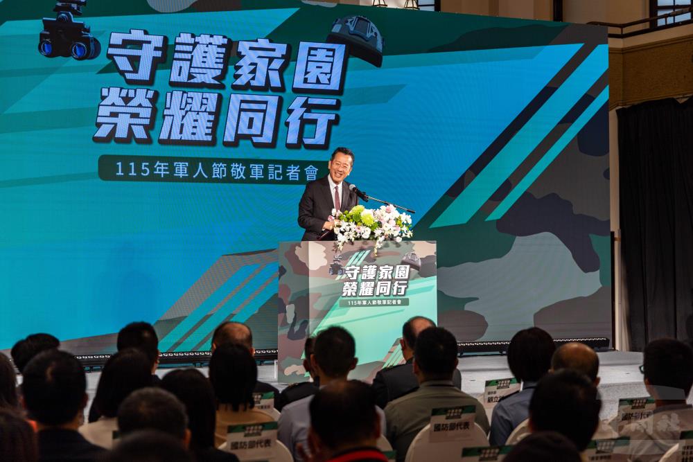國防部長顧立雄感謝企業用行動支持國軍。（軍聞社記者蔡枋澐攝）