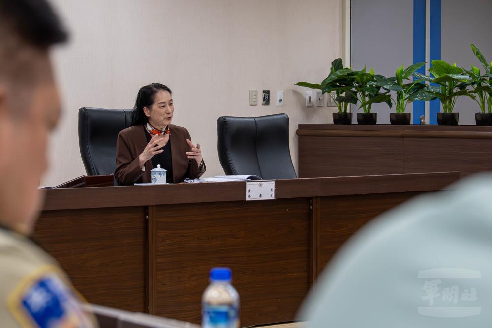 秦季芳委員肯定國軍近年性別平等工作上投入大量努力。（軍聞社記者尤昱翔攝）