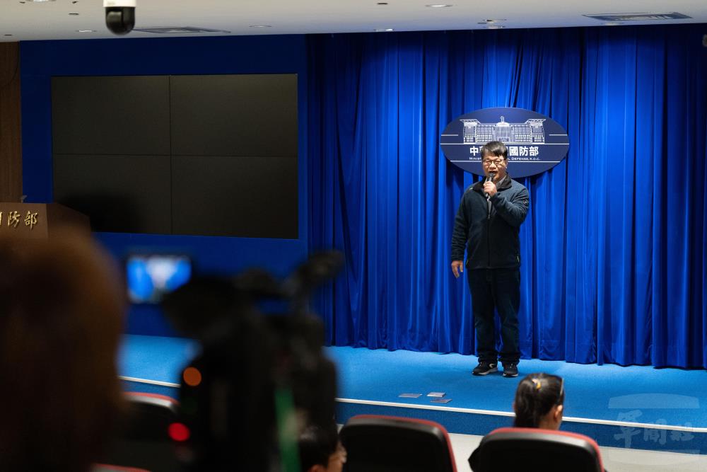 獲頒役政獎章的施劉振銓（軍聞社記者呂尚俞攝）