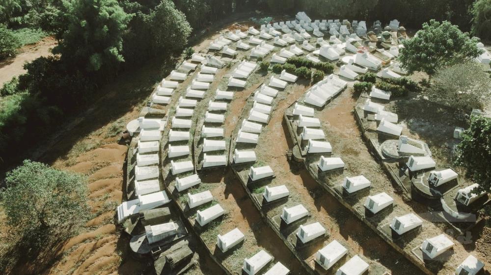 孤軍將士長眠異鄉，成為作曲家黃芮盈作品《渺邈》探討「無法回家的人」的重要歷史背景之一。圖為泰緬孤軍墓園實景。（軍聞社資料照片）