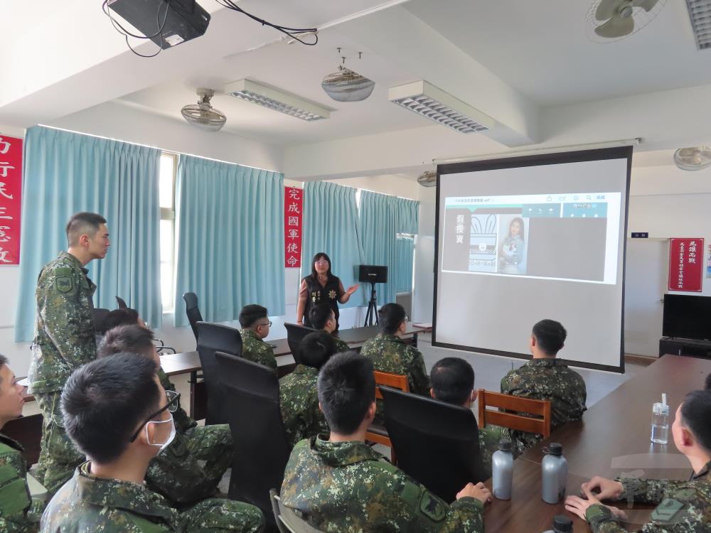 臺中補給分庫反詐宣教　強化官兵防詐意識