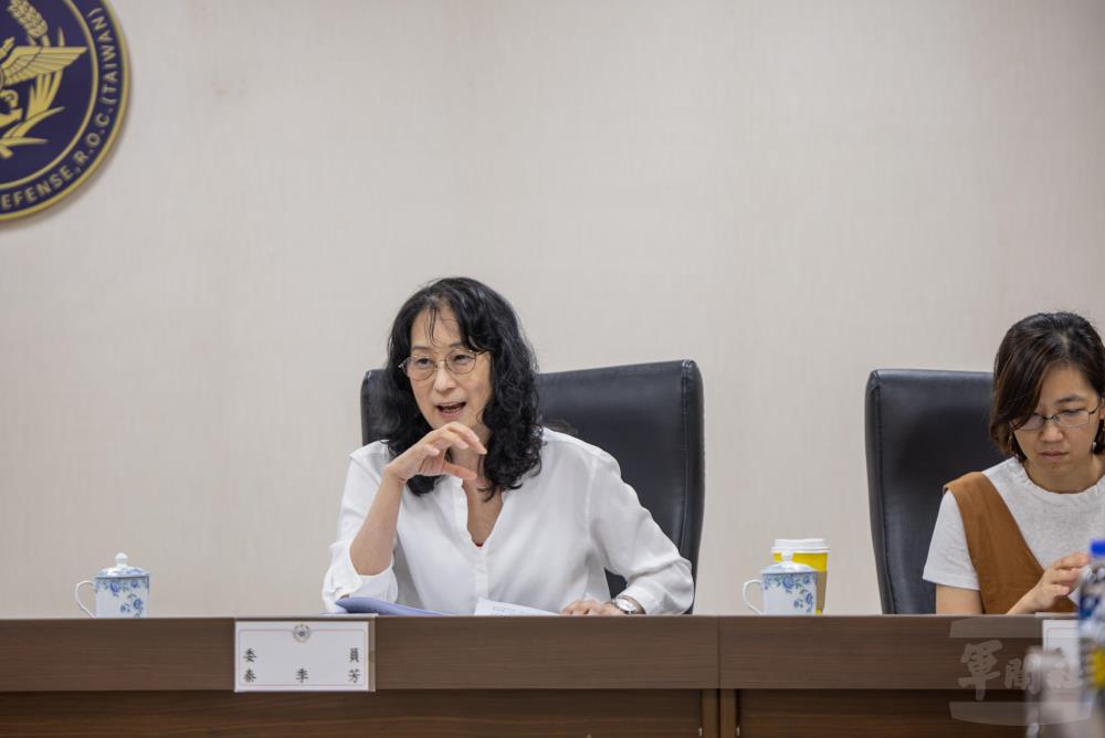 秦委員肯定國軍在性別平等工作上的努力。（軍聞社記者吳柏融攝）