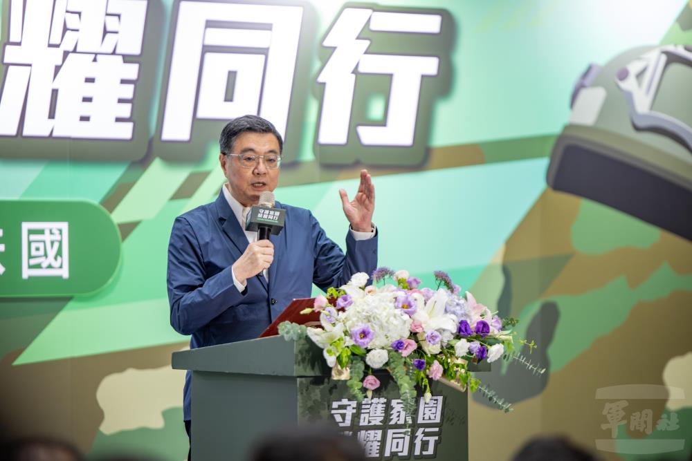 行政院長卓榮泰致詞。（軍聞社記者吳柏融攝）