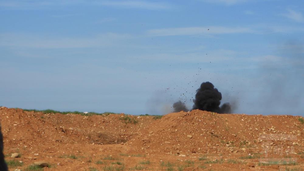 五三工兵群執行實爆訓練。（五三工兵群提供）