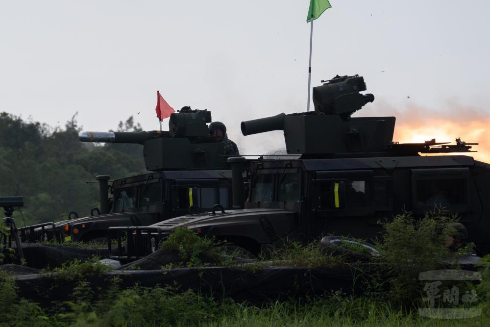 陸軍聯合兵種第564旅擔任主要操演部隊。（軍聞社記者呂尚俞攝）