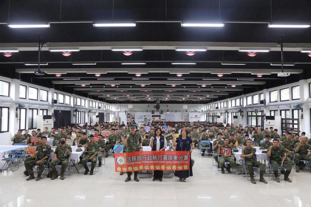 陸軍聯兵333旅日前辦理法治講習。（陸軍聯兵333旅提供）