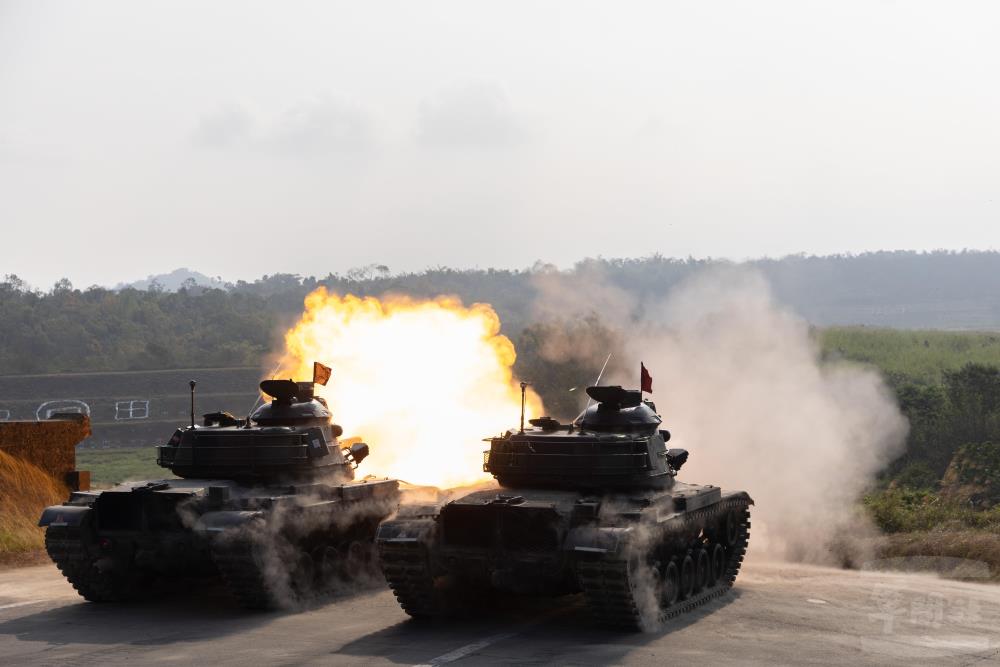 M60A3戰車展現熾盛火力。（軍聞社記者林澤廷攝）