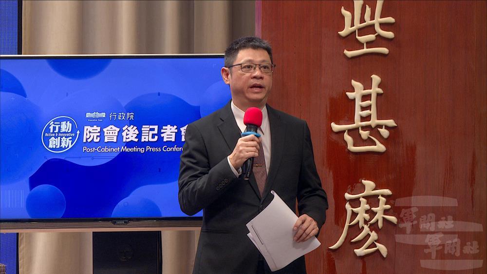 軍備局李少將回應媒體提問。（軍聞社記者江騏安攝）