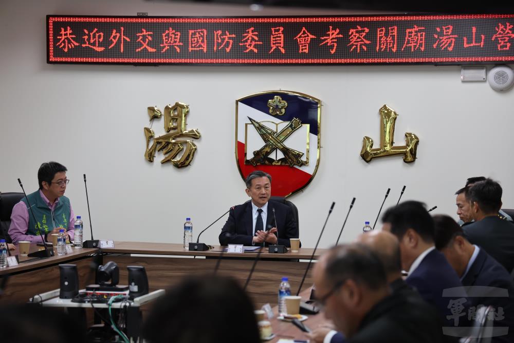 王召委致詞。（軍聞社記者林澤廷攝）