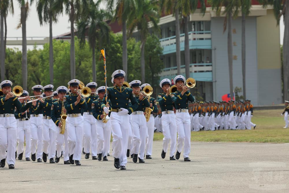 王皓現為中正預校樂旗隊指揮，當選今年的中正青年。（軍聞社記者林澤廷攝）