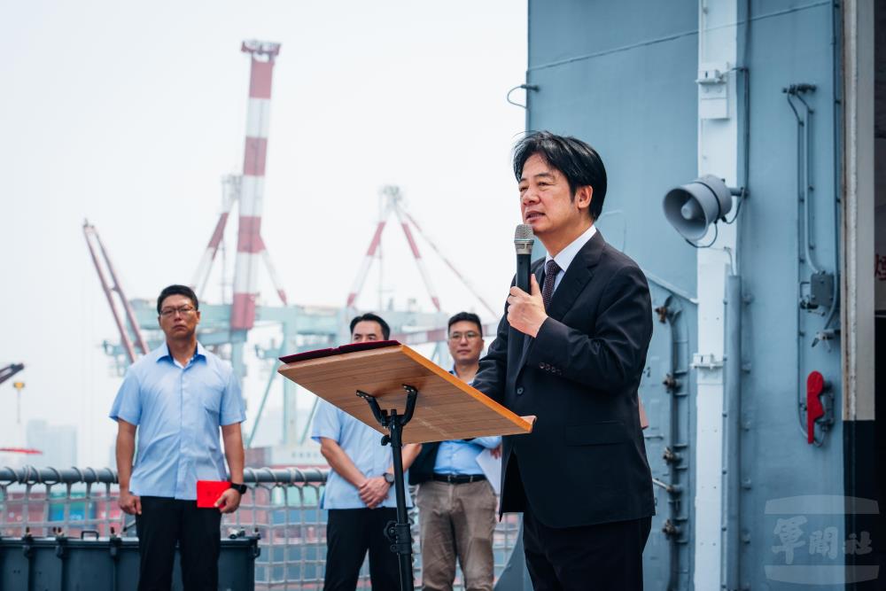 賴總統代表全體國人肯定與感謝國軍的辛勞與付出。（軍聞社記者吳東昇攝）