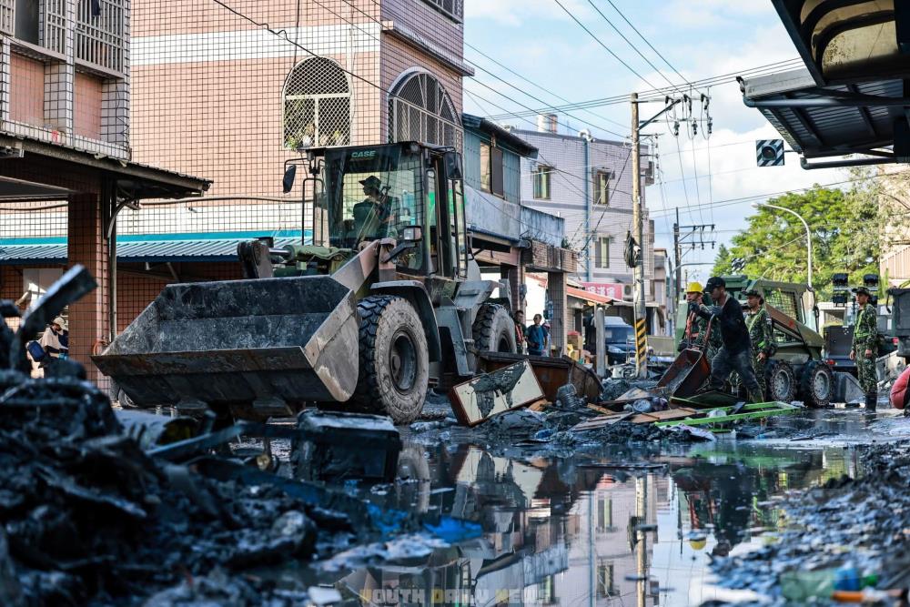 國軍持續投入災區復原。（陸軍司令部提供）