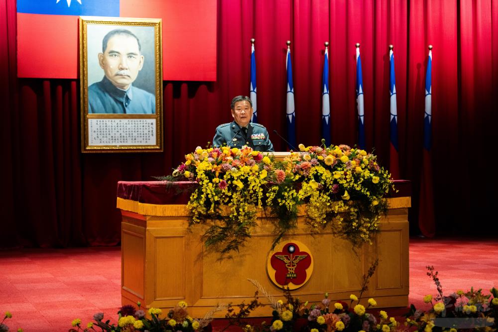 軍醫局局長蔡中將勉勵軍醫同仁，機會是留給時刻準備好的人。（軍聞社記者吳東昇攝）