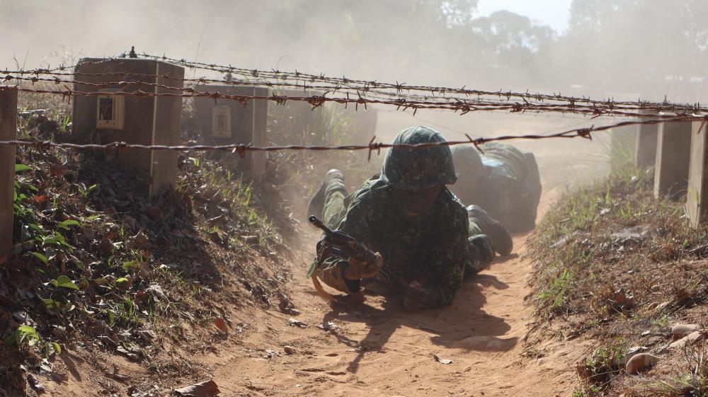 陸軍104旅震撼教育期末鑑測　訓員全力爭取佳績