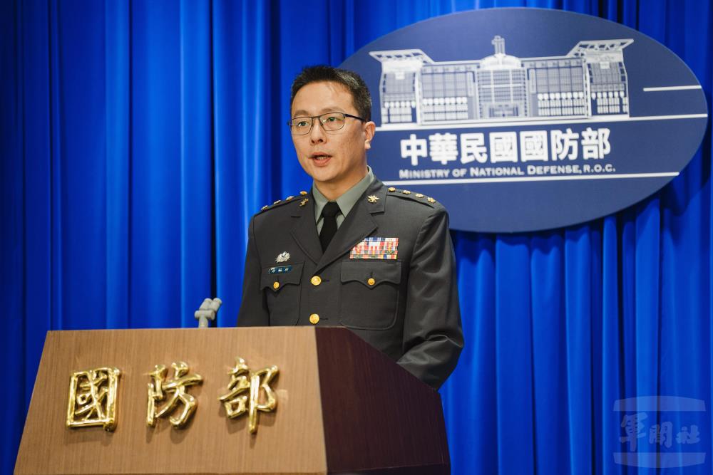 國防部副發言人喬福駿上校。（軍聞社記者呂尚俞攝）