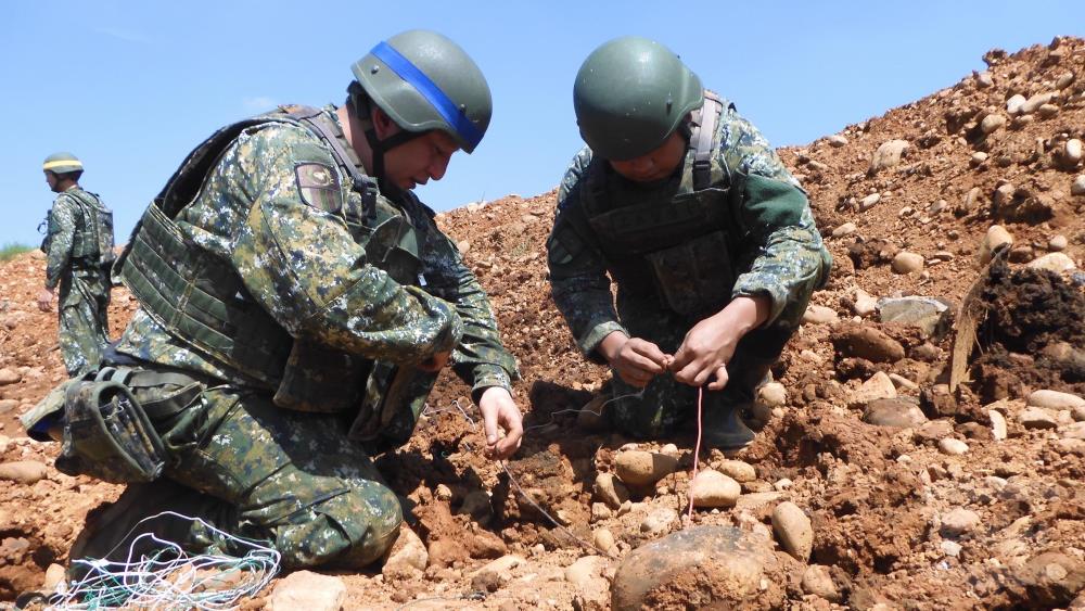 五三工兵群執行實爆訓練。（五三工兵群提供）